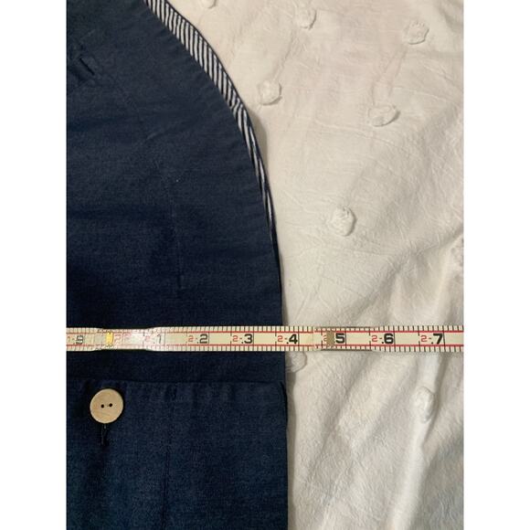 CHICO'S Elise Denim Cape Funnel Stand-Up Collar Button Closure OS - Picture 10 of 10